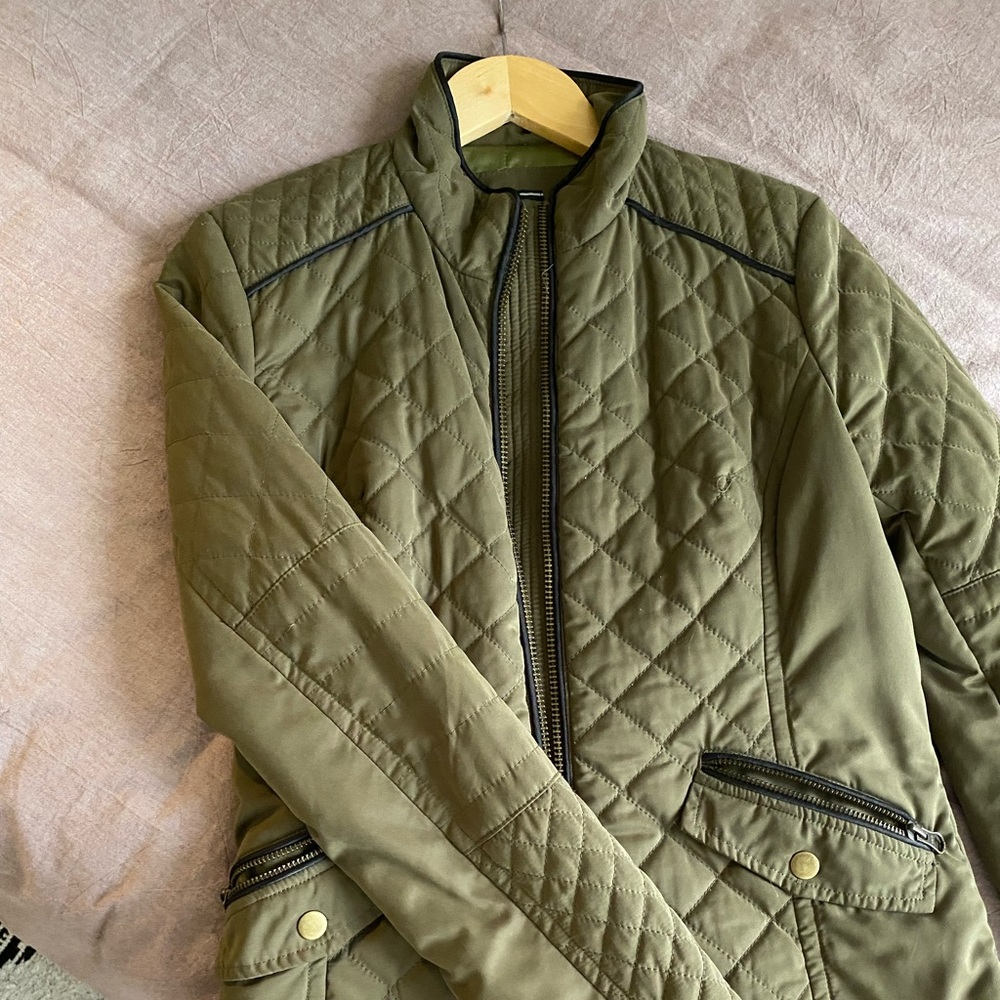 Green Quilted Jacket
